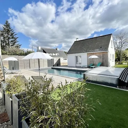 Le Dolmen Maisonnette Ultra Cocooning - Piscine Holiday home